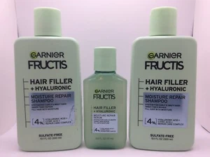 Garnier Fructis Hair Filler + Hyaluron Moisture Repair Shampoo & Repair Serum - Bild 1 von 1