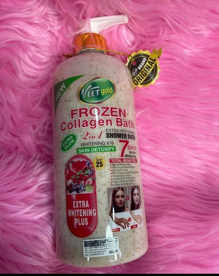 Veet Gold Collagen Body Magic Lightening Face & Body Shower Bath 1000ml