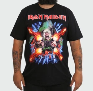 Camiseta con licencia oficial Iron Maiden Tail Gunner (delantera/trasera) - Imagen 1 de 3