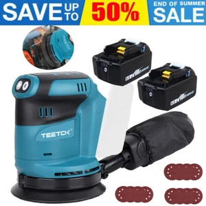 18V For Maktia Cordless Random Orbit Sander 125mm Electric Palm Sanding Charger - Picture 1 of 21