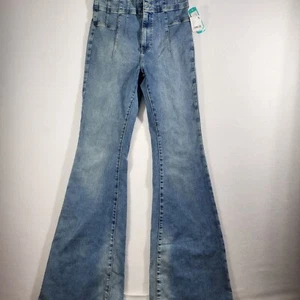 Free People We The Free Jayde Flare High Rise Jeans Women’s Size 30/10 Indigo - Picture 1 of 14