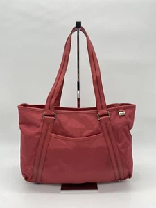 Tumi Ballistic Nylon w/ Leather Trim  Tote 16.5" (Red) - Picture 1 of 15
