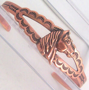 Copper Bracelet by Wheeler Manufacturing Horse Healing Arthritis Folklore cb 057