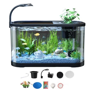 Aquarium Starter Kits Desktop Fish Tank Kit Decorative Fish Tank - Picture 1 of 12