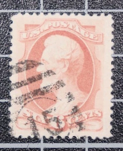 Scott 186 - 6 Cents Lincoln - gebraucht - schöne Briefmarke PSE Zertifikat SCV - 22,50 $ - Bild 1 von 2