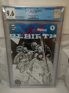 SUICIDE SQUAD REBIRTH #1 Limited Sketch cover DYNAMIC FORCES/ GEEKFUEL - Picture 1 of 2