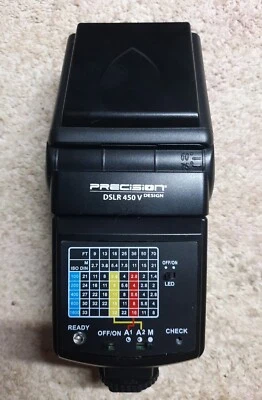 Precision Design DSLR450V High Power Auto Flash with LED Video Light - Image 1 of 3