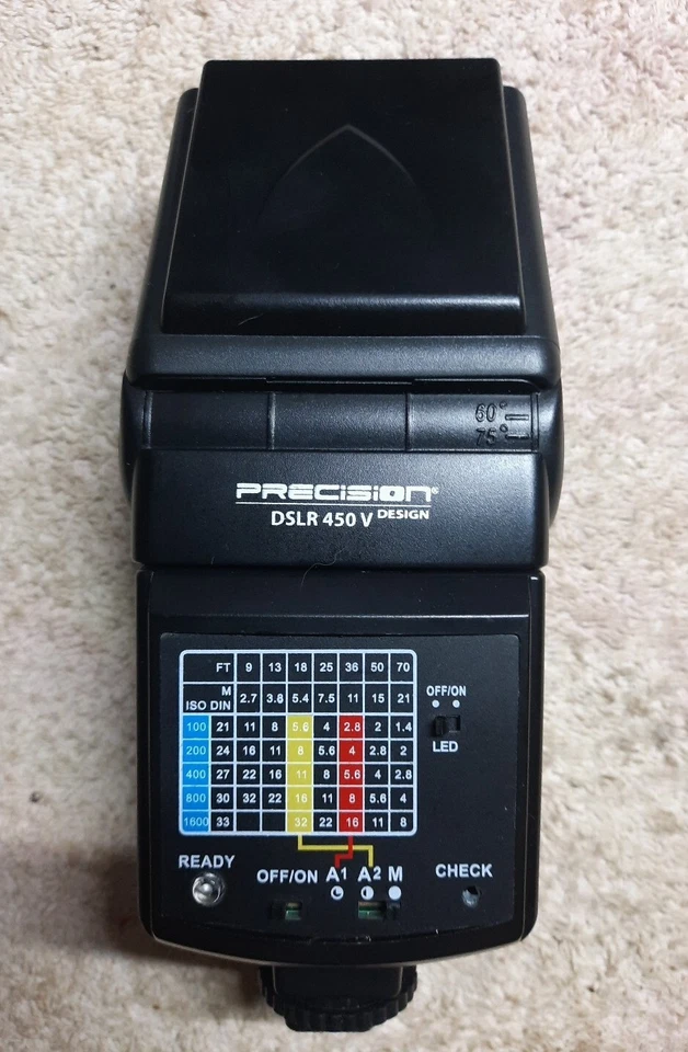 Precision Design DSLR450V High Power Auto Flash with LED Video Light - Image 1 of 3