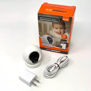 MOBI Cam Multi-Purpose Smart HD Wi-Fi Baby Camera Monitor w/ 2-way Audio Tested - Picture 1 of 13