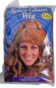 Divertido Mundo Picante Glamour Peluca de Pelo Largo Fiesta utilería Fotomatón Disfraz de Halloween Nuevo en Paquete - Imagen 1 de 2
