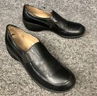 Women's NATURALIZER Black Leather JACOBA Slip-On Loafers Shoes Sz 6M Nice!