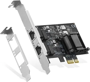 Versatile 2.5G Ethernet NIC Card with Dual PCIe Ports for Seamless Networking - Picture 1 of 10