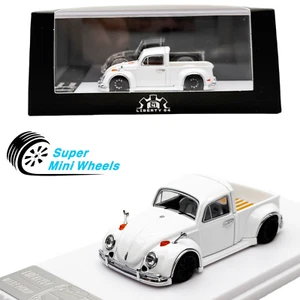 Liberty64 VW Beetle Pickup Truck White 1:64 Diecast Car - Picture 1 of 6