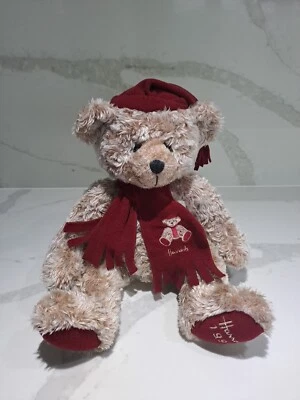 HARRODS 1999 BEAR With Hat And Scarf FAST P&P  - Image 1 of 4