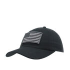 NWT Removable USA Flag Tactical Loop Patch Cotton Baseball Cap Dad Hat
