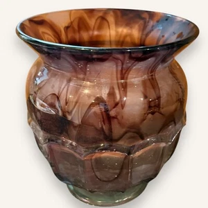Antico vaso in vetro nuvola Art Decò George Davidson - Foto 1 di 5