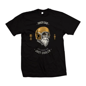 Biker Dad T Shirt - Like a normal Dad just Cooler - Great Gift Idea - Picture 1 of 5