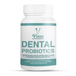 Dental Probiotics Advanced Oral Probiotics for Mouth - BLIS K12 & M18 - 60 Count - Picture 1 of 8