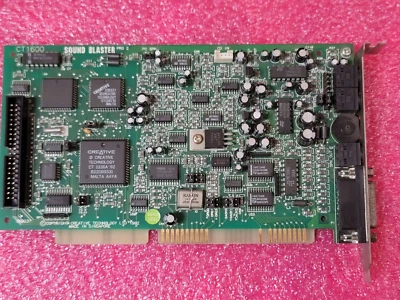 Sound Blaster Pro2 Creative Labs ISA 16 Bits CT1600 Yamaha DOS retro gaming #W7A - Image 1 of 4
