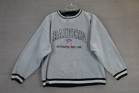 Vintage NFL OAKLAND RAIDERS Authentic Pro Line Logo Athletic Sweatshirt size XL Cover