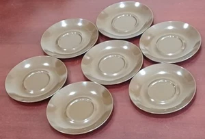 Saucers Texas Ware 6" Melmac Melamine A5 Dark Brown Set of 7 - Picture 1 of 8