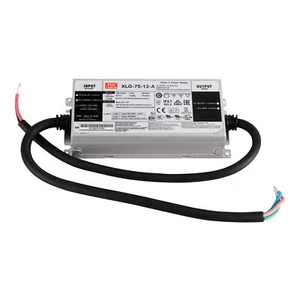 Fuente de alimentación transformador LED 12V Mean Well XLG-75-12-A LED transformador, 60 W, 12 V DC, 5000 mA - Imagen 1 de 3