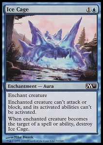 MTG 2010 ICE CAGE - ENCHANTMENT AURA - MAGIC GATHERING CARD - Picture 1 of 2