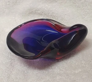 🔶️MURANO GLASS VINTAGE SOMMERSO BOWL 60s SEGUSO POLI BARBINI VENINI POP RETRO - Picture 1 of 10