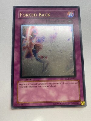 Yugioh Forced Back Ultimate Rare 1st Edition EOJ-EN060 HP - Image 1 of 4