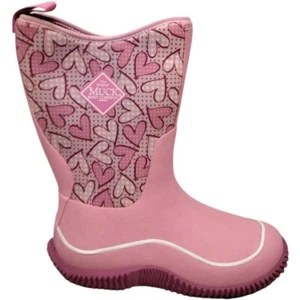 The Muck Original Hale Youth Girl's 7 Pink Heart - Picture 1 of 3