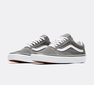 Vans Old Skool Zapatillas Zapatos Peltre Verdadero Blanco Reino Unido 6.5 - Imagen 1 de 15
