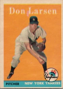 1958 Topps Don Larsen New York Yankees #161 excelente estado - Imagen 1 de 2