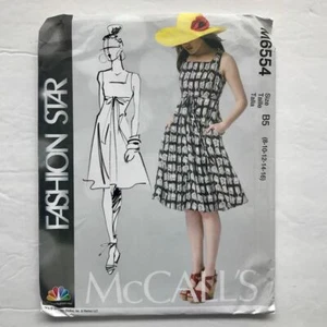 McCall's Pattern #M6554 - Fashion Star Misses' Dress/Belt - Sizes 8/10/12/14/16 - Picture 1 of 2