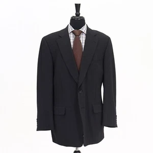 Paul Stuart 44L Gray Sport Coat Blazer Jacket Solid 2B Wool - Picture 1 of 11