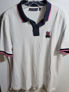 Psycho Bunny Boys Short Sleeve Polo White Size 7 - Picture 1 of 2