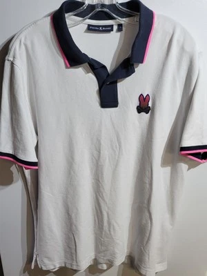 Psycho Bunny Boys Short Sleeve Polo White Size 7 - Image 1 of 2