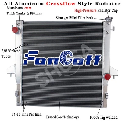 Aluminum 3Row Radiator For 2003-2009 Dodge Ram 2500 3500 5.9,6.7L Cummins Diesel Foto 1 de 4