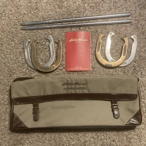 Set ferro di cavallo Eddie Bauer Performance borsa tela finitura argento spazzolato e bronzo - Foto 1 di 6