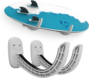 TWO STONES Surfboard Rack | Wall Mount for Surfboards & Paddle Boards (Grey) - Picture 1 of 12