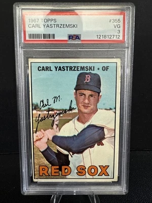 Carl Yastrzemski 1967 Topps #355 PSA 3 Foto 1 de 2