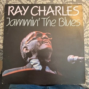 RAY CHARLES "JAMMIN' THE BLUES" GERMANY VINYL LP 1984 VG+ - Picture 1 of 4