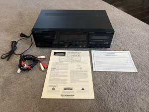 Pioneer CT-W650R Stereo Doppel Kassettendeck Komponente getestet Anleitung schön! - Bild 1 von 8