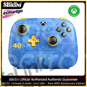 8BitDo 40th RARE Ultimate-3-Mode Controller - Xbox/Apple/PC, Hall Joysticks - Picture 1 of 6