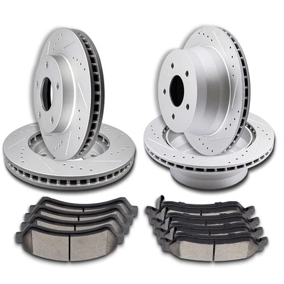 Front And Rear Brake Rotors Ceramic Pads Kit For Chevrolet Blazer S10 1998-2004 - Изображение 1 из 4