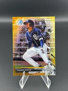 2017 Bowman Chrome Mini - Fernando Tatis Jr #BCP160 Gold Refractor /50 (RC) - Picture 1 of 2