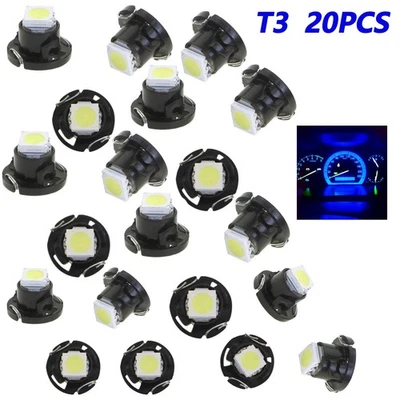 Luces de cuña T3 3030 SMD panel de instrumentos cuadro de instrumentos tablero LED azul 20 piezas Foto 1 de 4