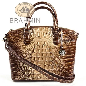 NWT BRAHMIN Teak Ombre Melbourne Duxbury Medium Satchel - Picture 1 of 10