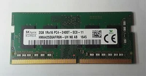 Genuine SK Hynix 2GB PC4-2400T SO-DIMM RAM HMA425S6AFR6N-UH N0 AB Free Shipping - Picture 1 of 2