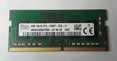Genuine SK Hynix 2GB PC4-2400T SO-DIMM RAM HMA425S6AFR6N-UH N0 AB Free Shipping - Image 1 of 2