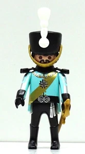 PRÄCHTIGER GARDE OFFIZIER GENERAL B TÜRKIS SCHWARZ Playmobil zu Husar Custom RAR - Picture 1 of 5
